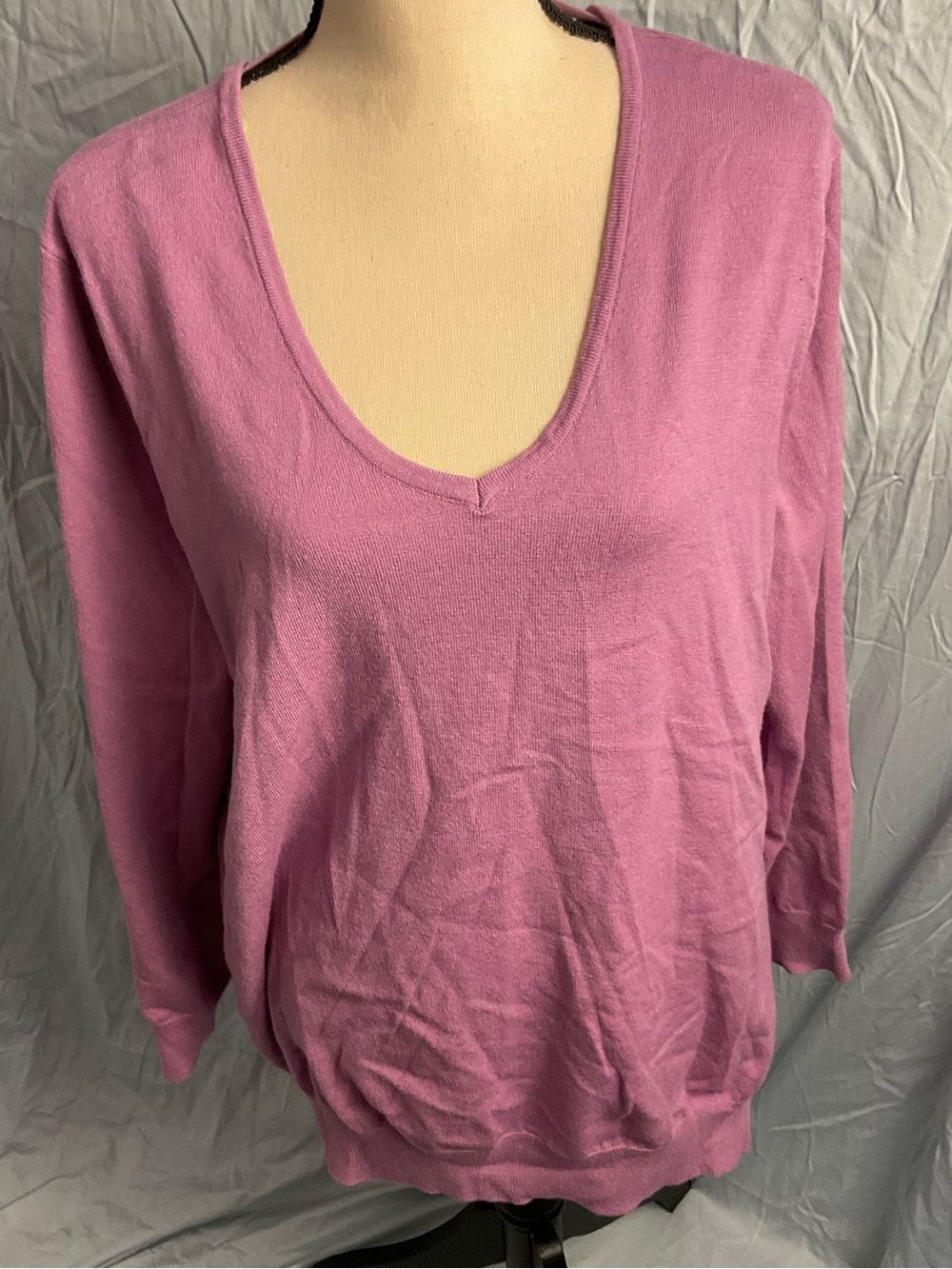 V-Neck Sweater with Adorable Back